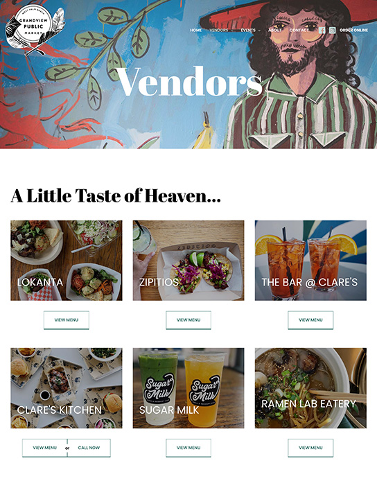 web-design-grandview-vendors